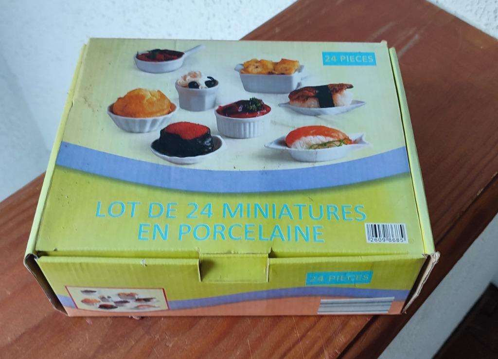 LOT 24 pièces porcelaine (apéro) pour CUISINE => NEUF !!!!!, Ophalen of Verzenden, Nieuw, Porselein, Overige typen