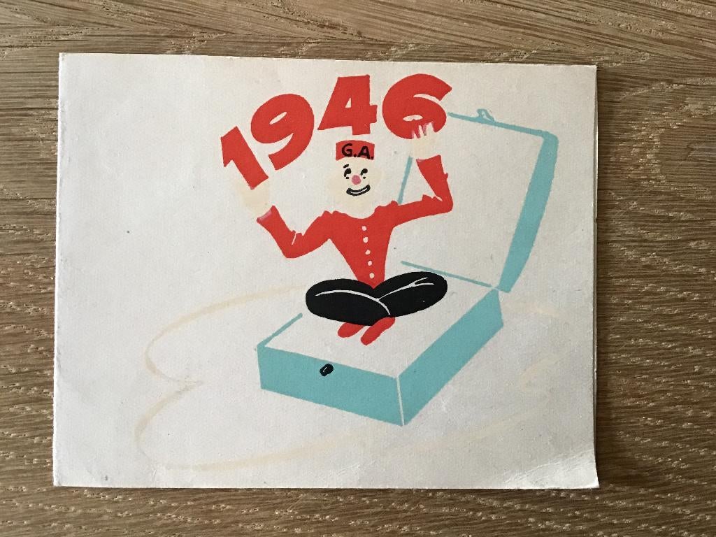 1946 - GAINERIE ANVERSOISE V. VAN CAMP & ZOON, Enlèvement ou Envoi, Avant 1970, Carte de visite