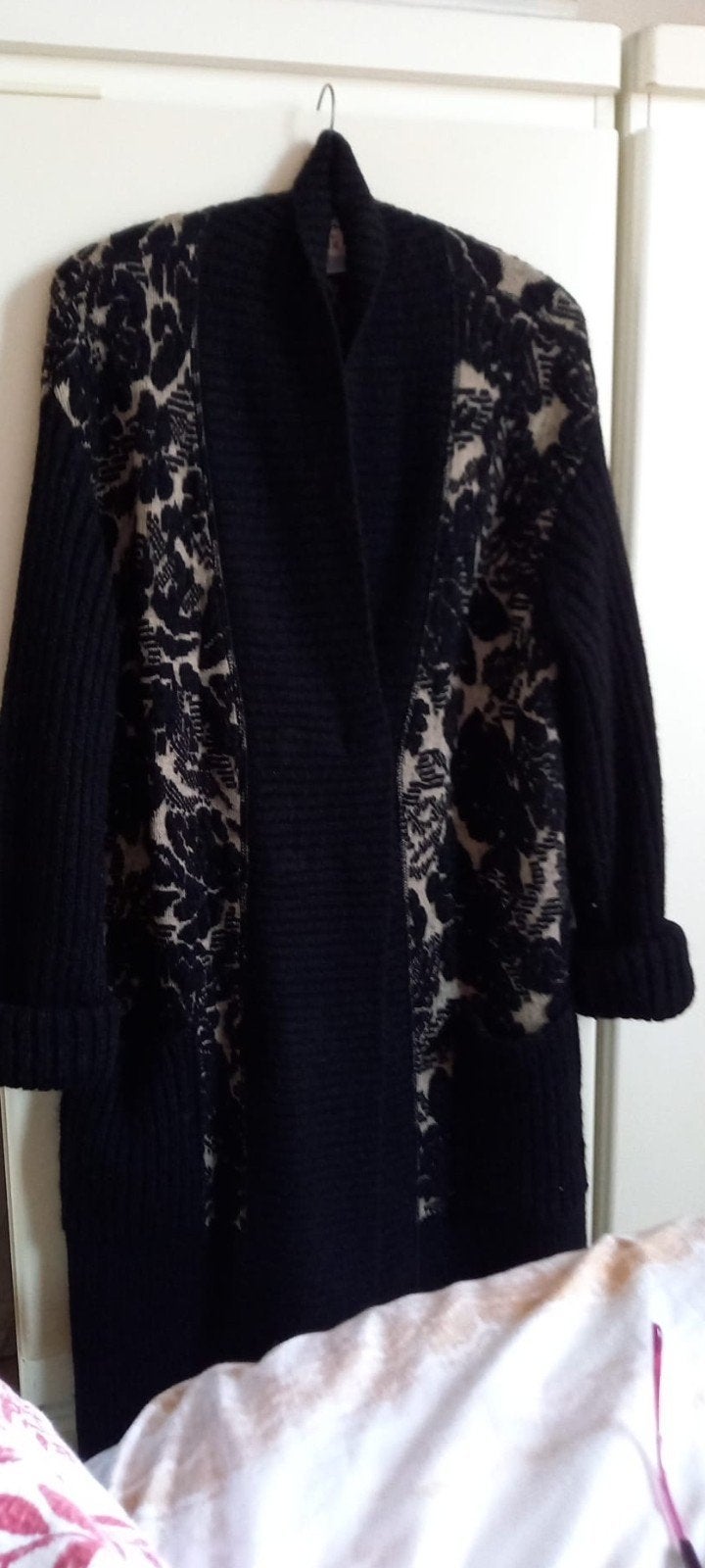 TWINSET prachtige wollen jas xl maat 44 ,nieuwstaat, Ophalen, Maat 42/44 (L), Zwart