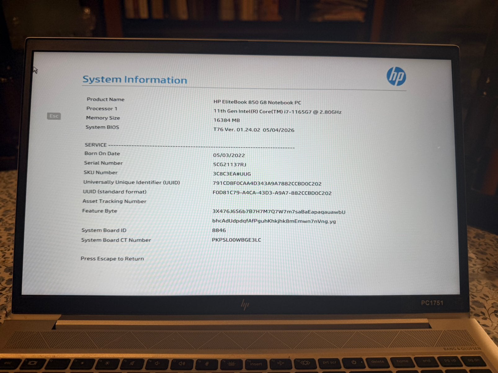 HP Elitebook 850 G8 core i7, Comme neuf, Enlèvement, SSD, Azerty