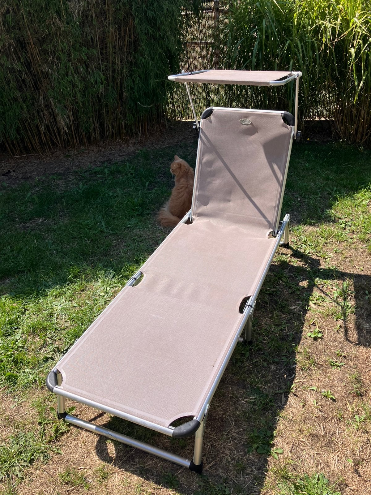 Chaise longue avec auvent de la marque Hesperide, Jardin & Terrasse, Enlèvement, Utilisé, Pliant