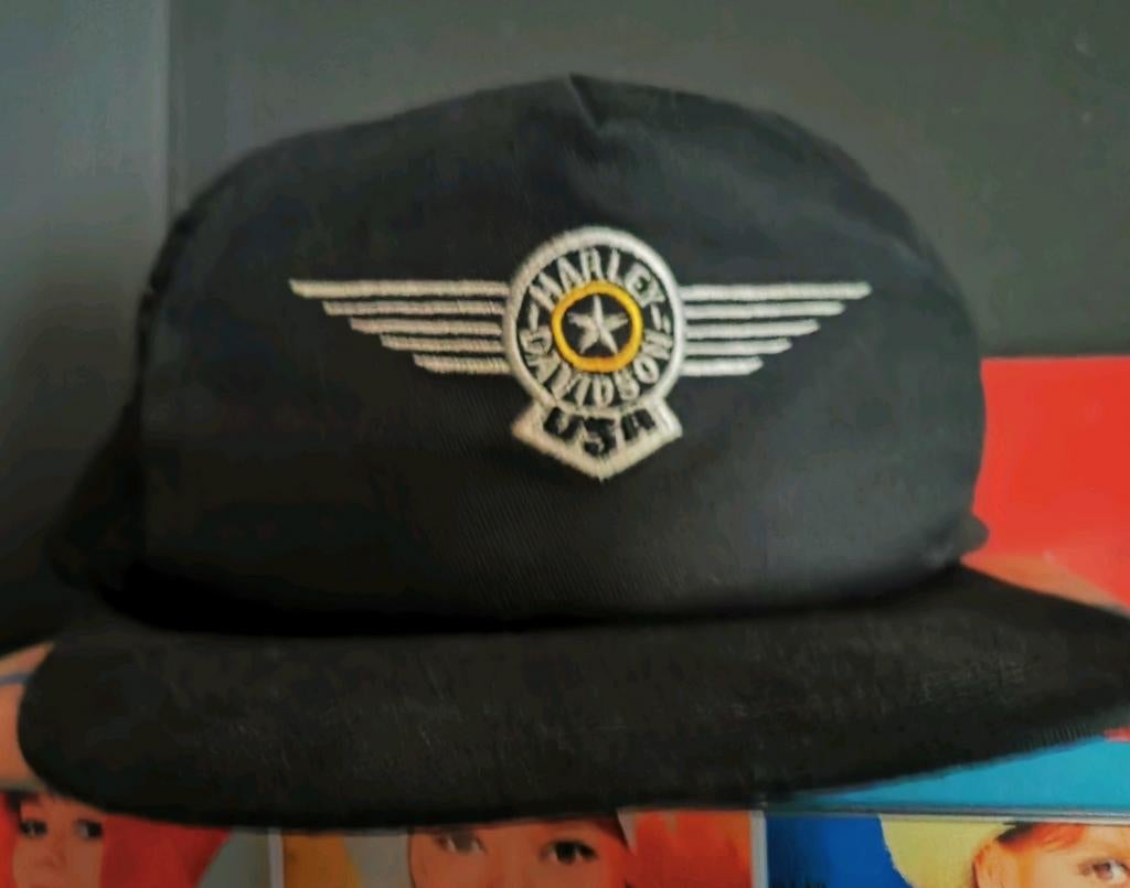Chapeau Fat Boy Harley Davidson vintage des années 90 Origin, Motos, Enlèvement ou Envoi