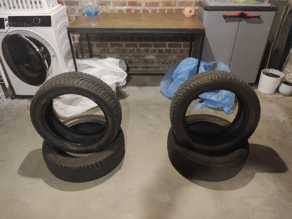 Pneu hiver (x4) Michelin Tubeless radial 185/55R16 87H, Pneus hiver, 16 pouces, Véhicule de tourisme, 185 mm