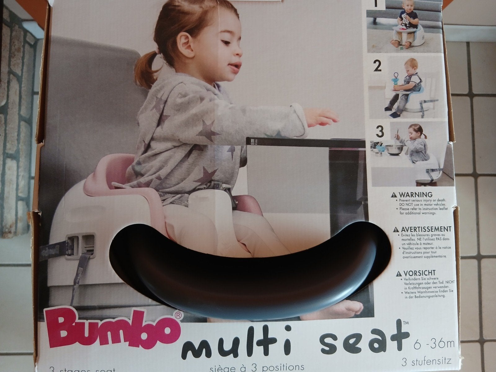 Bumbo multi seat 6-36 maanden. Grijs., Enlèvement, Comme neuf, Chaise évolutive, Plateau amovible