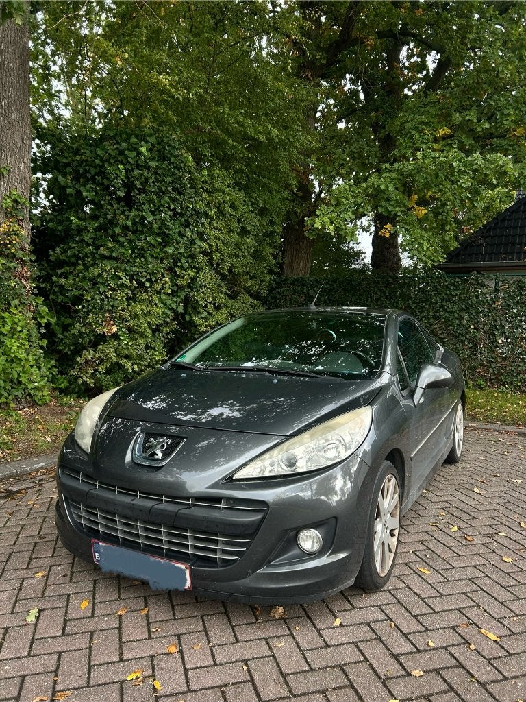 Peugeot 207 cc, 4 zetels, Zwart, Cabriolet, Leder en Stof