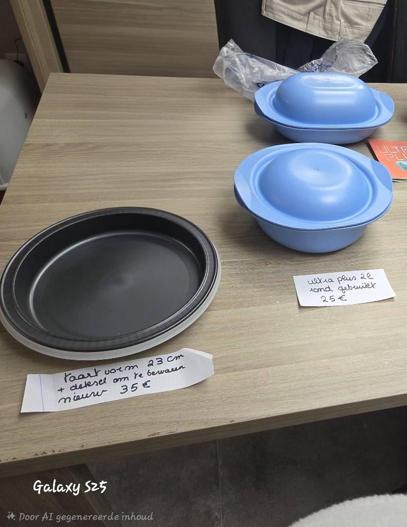 Tupperware ultraplus en ultra pro, Ophalen of Verzenden, Zo goed als nieuw, Blauw, Bak of Kom
