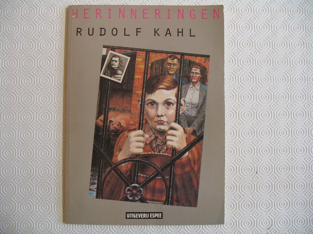 Rudolf Kahl, Herinneringen, met poster,1ste druk 1983, Eén stripboek, Ophalen of Verzenden, Zo goed als nieuw