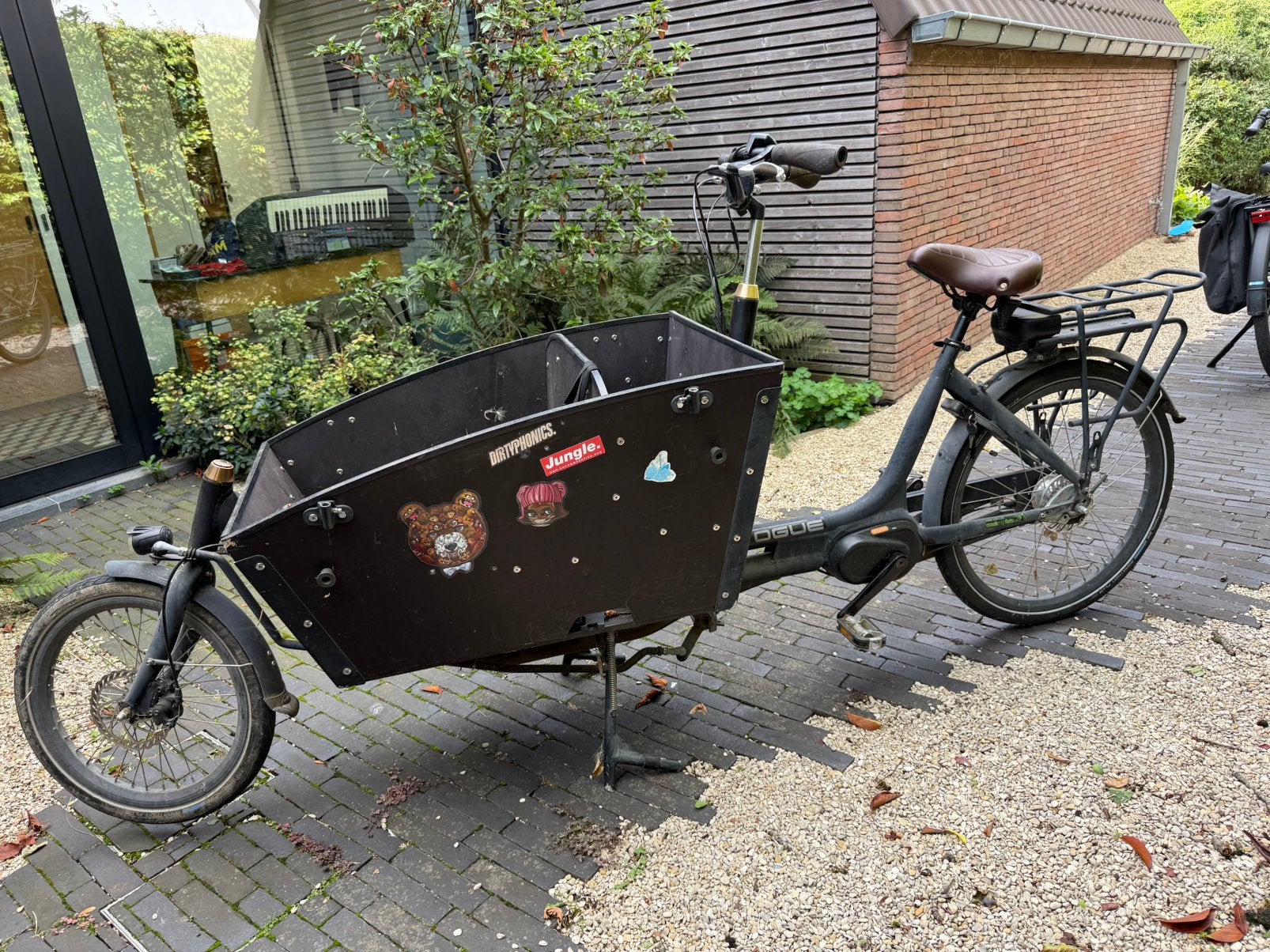 Bakfiets vogue, Fietsen en Brommers, Fietsen | Bakfietsen, Gebruikt, Elektrisch, 2 kinderen, Schijfrem