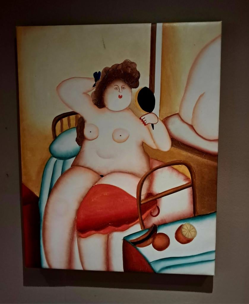 Print op doek,F.Botero, Enlèvement ou Envoi