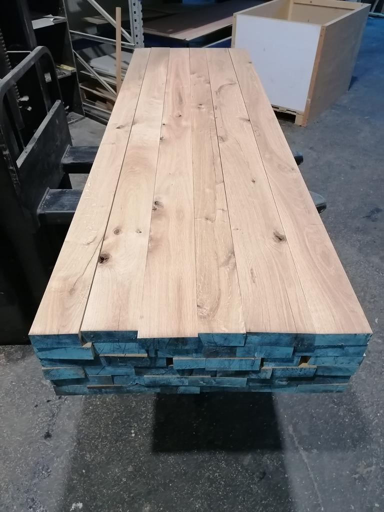 Lot rustieke eik gedroogd en geschaafd, Doe-het-zelf en Bouw, Hout en Planken, Ophalen