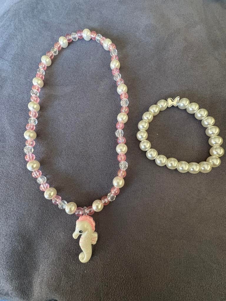Ketting zeepaardje en armband disney, Ophalen, Zo goed als nieuw