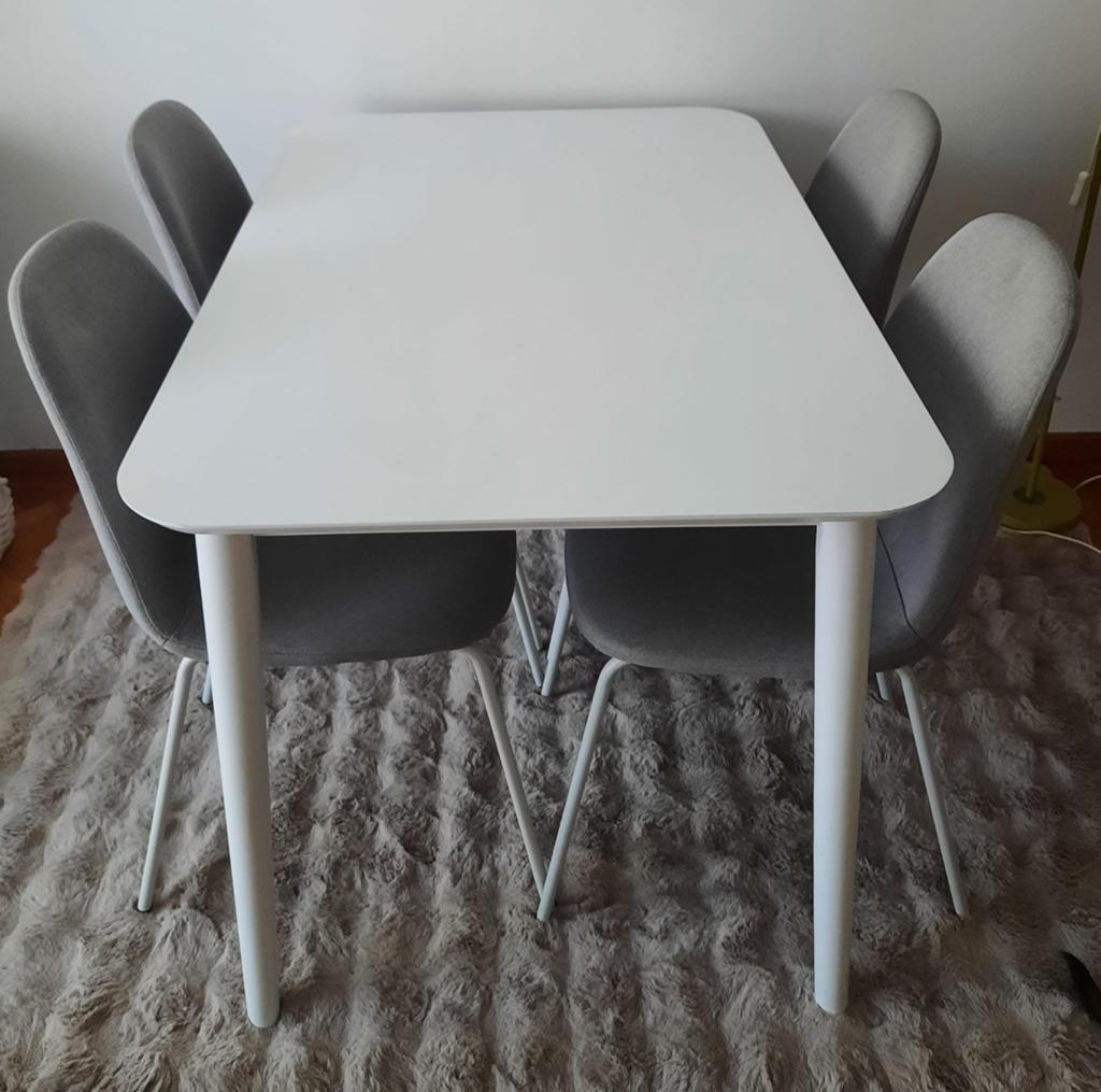 Set van vier eetkamerstoelen, Ophalen, Zo goed als nieuw, Vier, Stof