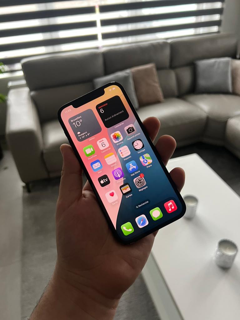 iPhone 12 Zwart - 64GB - Nieuwstaat - €150, Ophalen, 86 %, Zwart, Refurbished