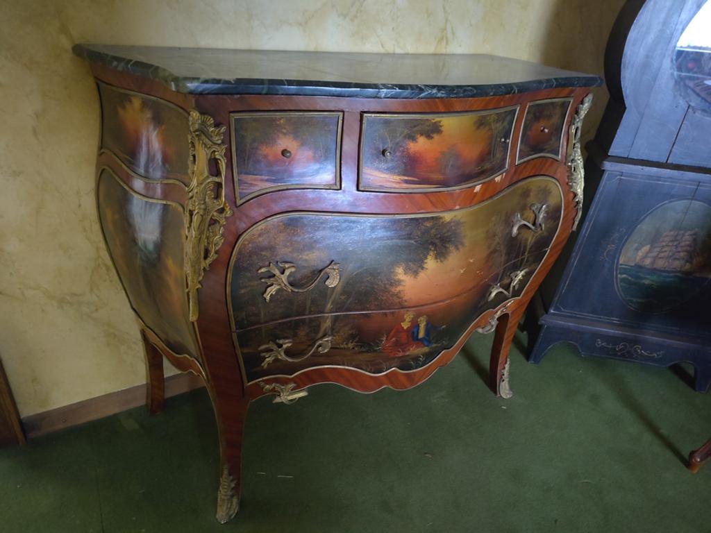 Commode de style français avec dessus en marbre, Maison & Meubles, Enlèvement