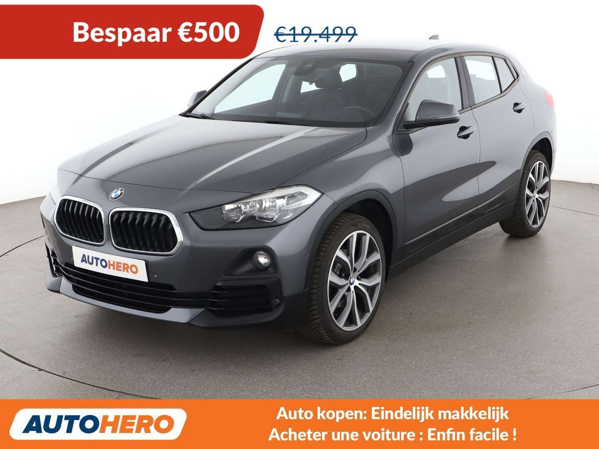 BMW X2 sDrive 18d Advantage (année de construction 2018), Autos, Cuir, Noir, 5 portes, Automatique