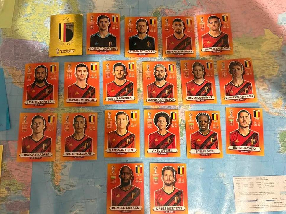 Panini Belgie ‘ Rode Duivels WK 2022’, Ophalen of Verzenden, Zo goed als nieuw, Meerdere stickers