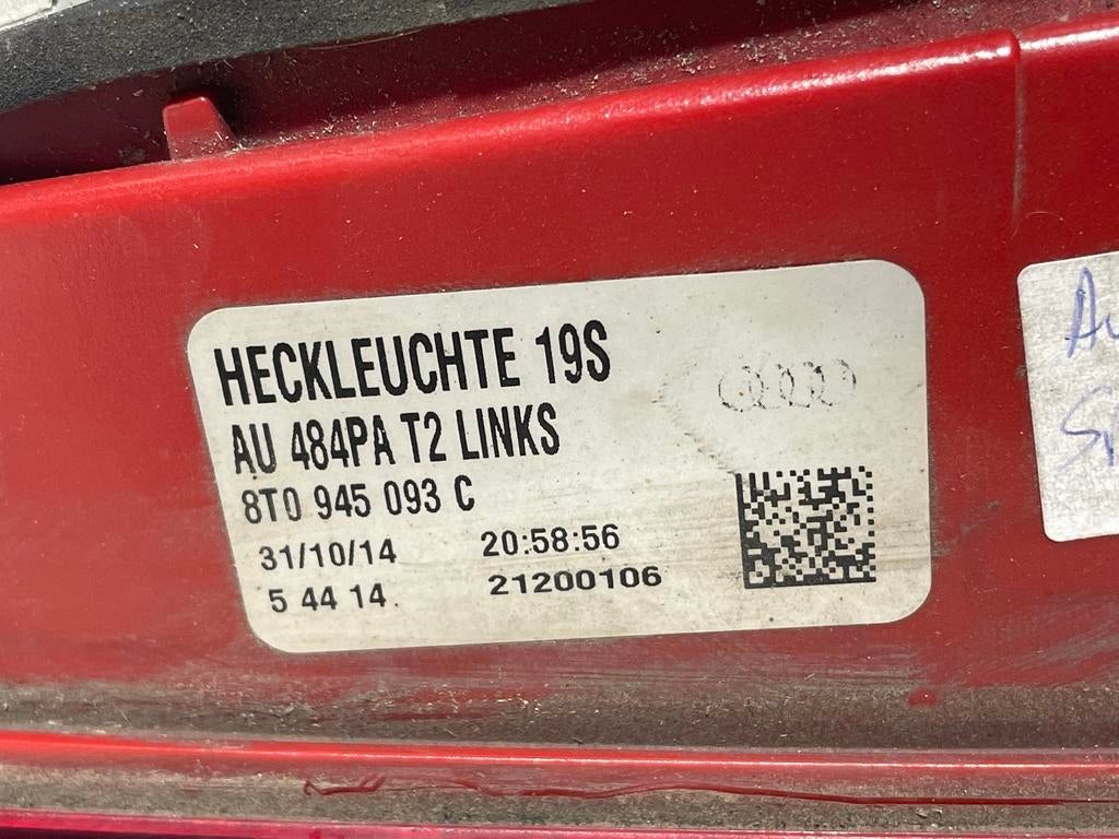 Feu arriere gauche AUDI A5 8T 8T0945093C, Audi, Enlèvement, Utilisé