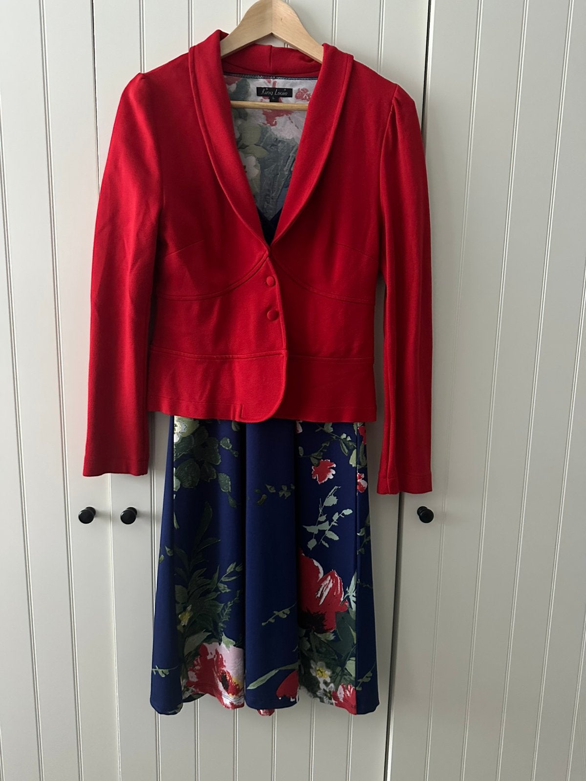 Jurk + jasje, Kleding | Dames, Ophalen, Zo goed als nieuw, Rood, Jasje