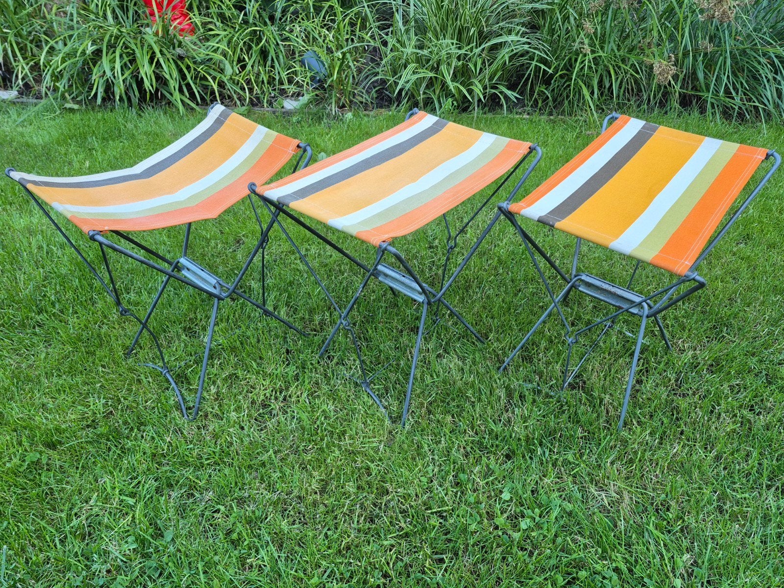 3 Vintage klapkrukjes/campingkrukjes, Enlèvement