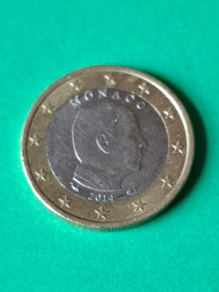 2014 Monaco 1 euro, Verzenden, Monaco, 1 euro, Losse munt