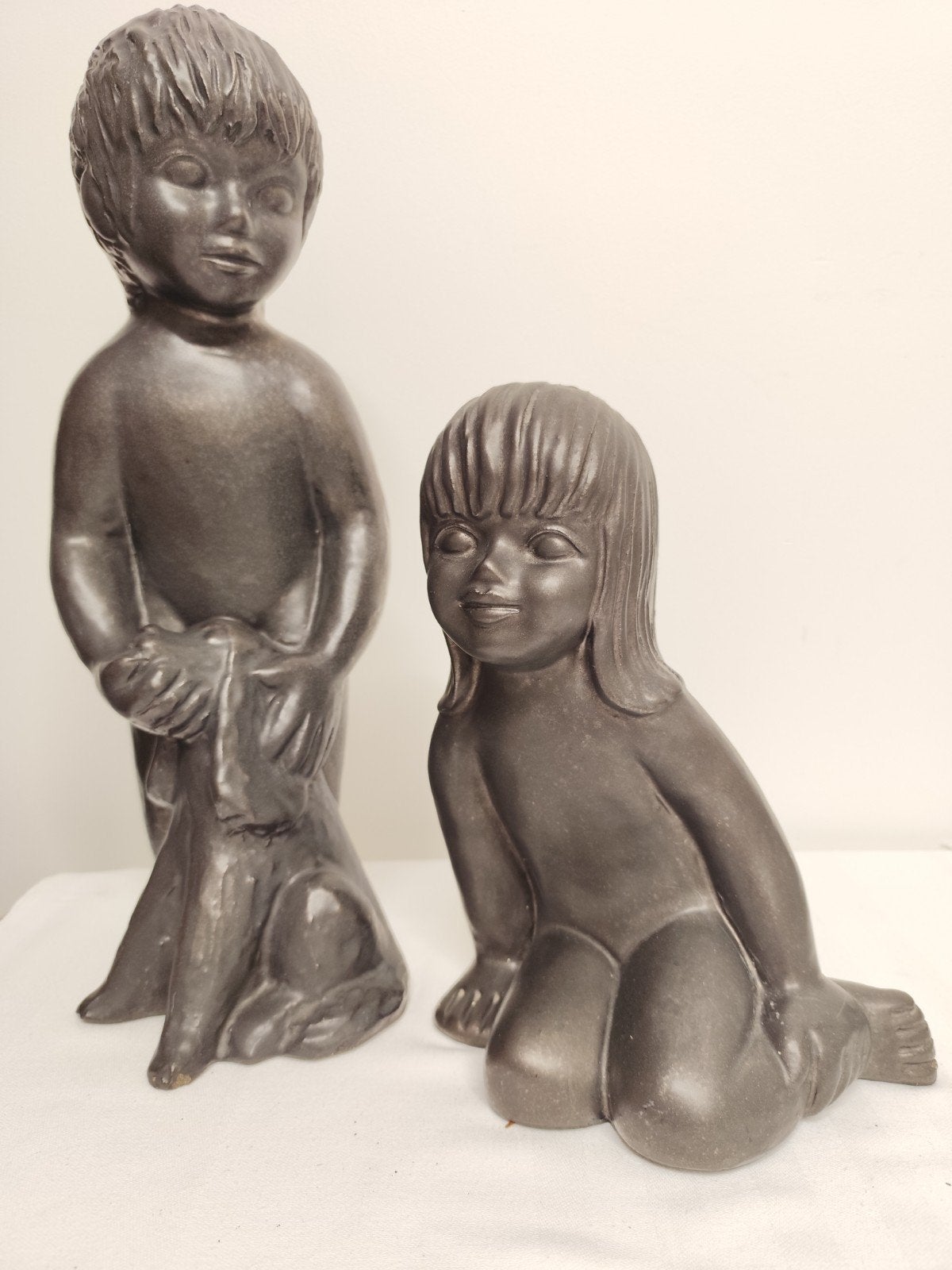 2 mooie keramieken van keramiekkunstenaar Emiel Laskaris., Antiek en Kunst, Ophalen of Verzenden