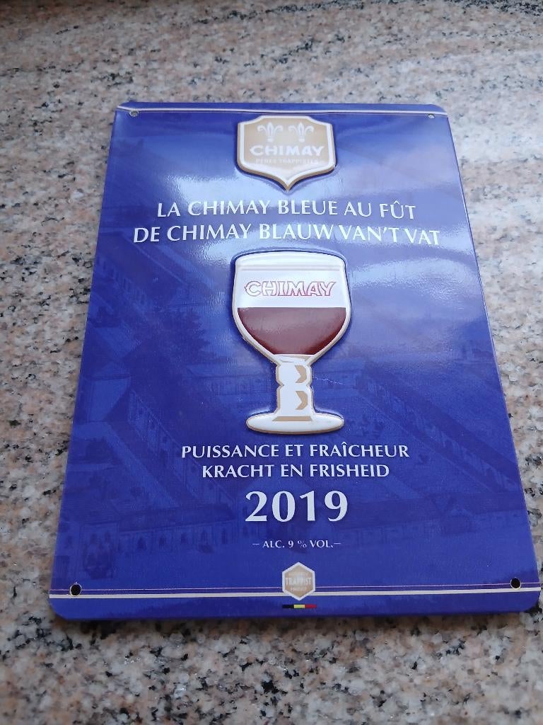 Superb Chimay 2019 zonder geëmailleerde plaat, Ophalen of Verzenden, Zo goed als nieuw, Reclamebord