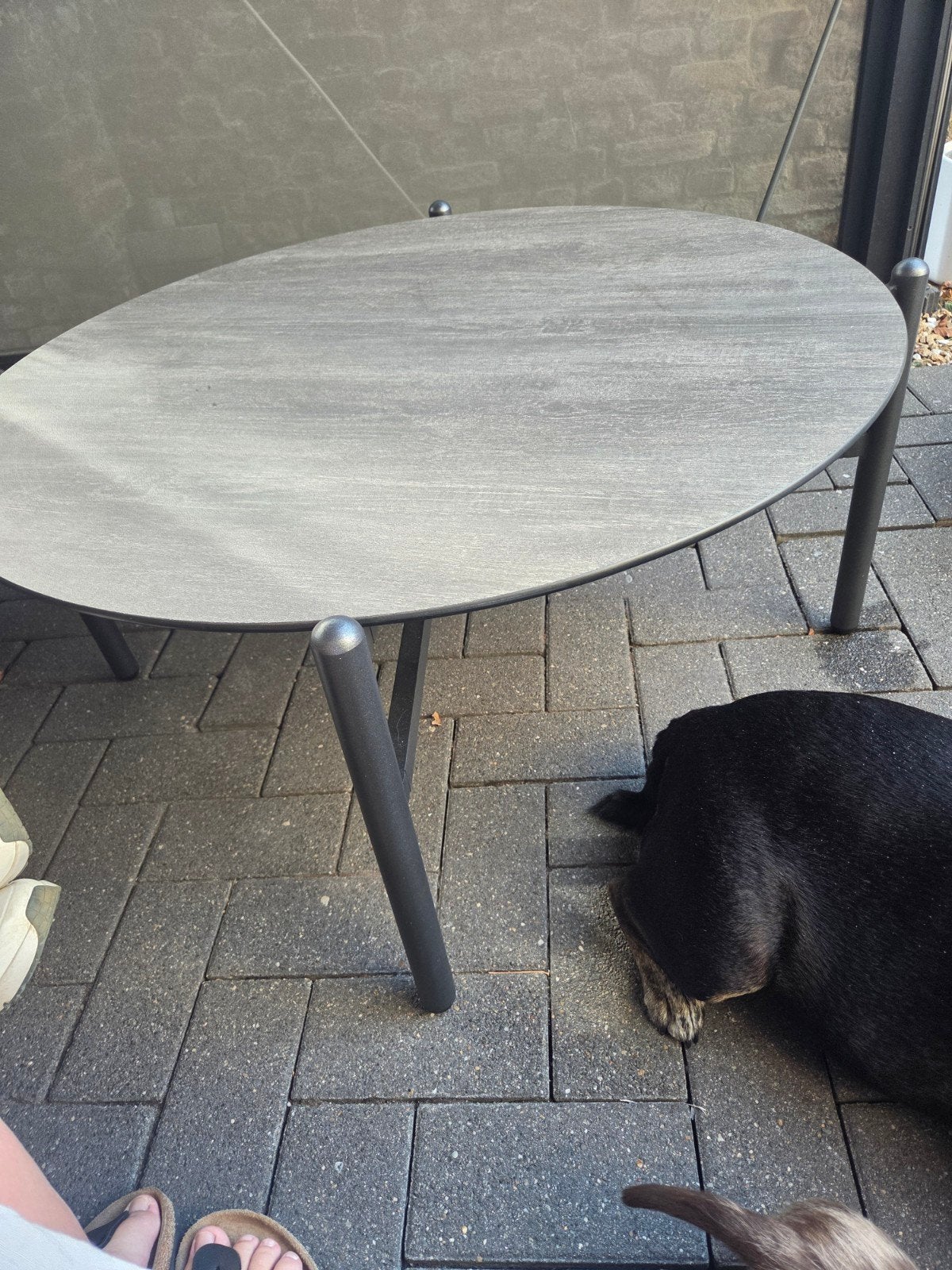 buitensalontafel, Ophalen, Zo goed als nieuw, Rond, Overige materialen