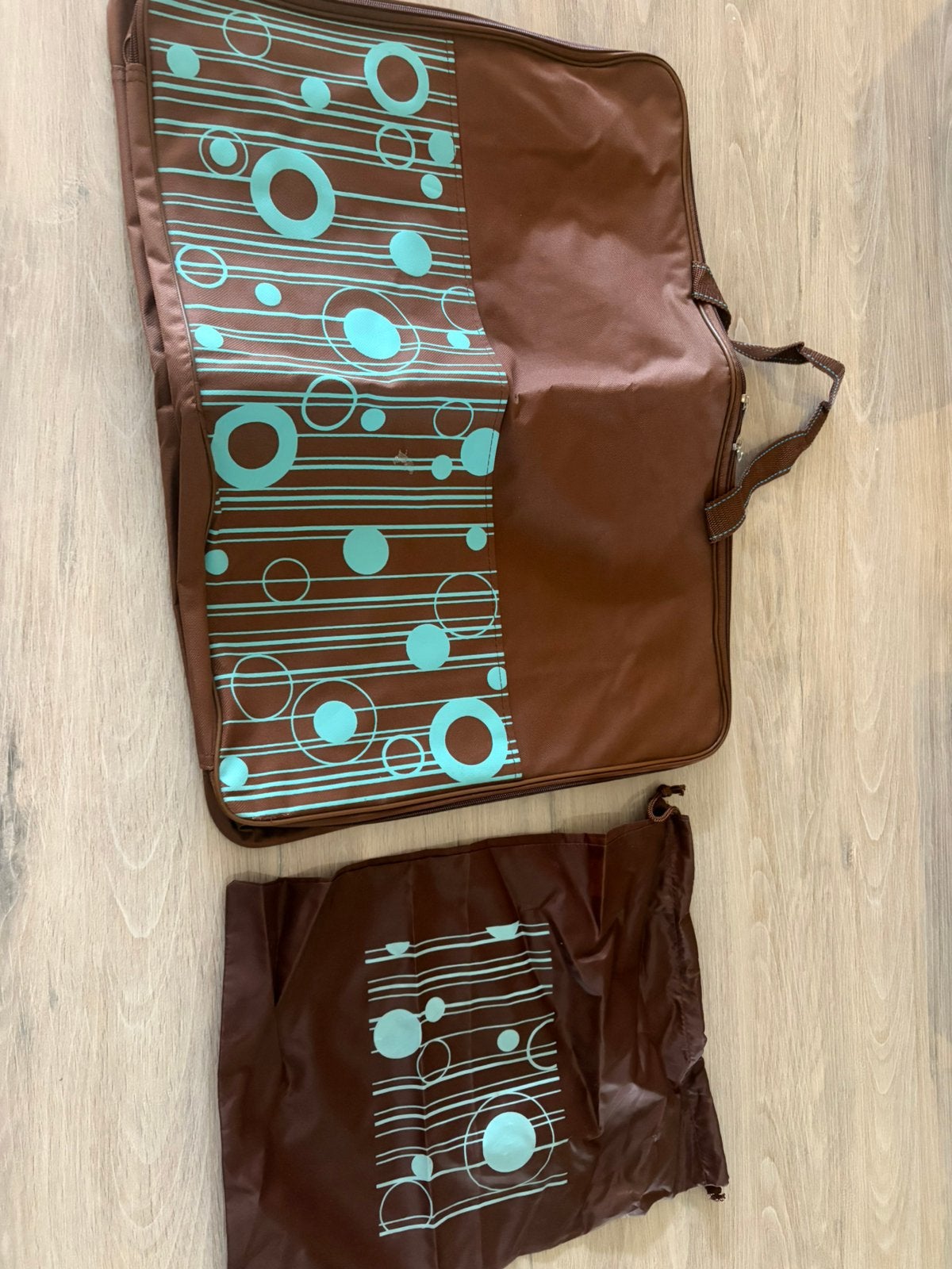 Bagage avec petit sac, Neuf, 35 à 55 cm, Brun, Enlèvement