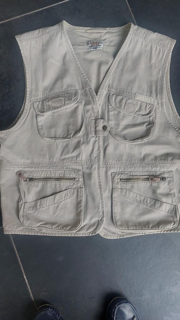 Veste pour homme, beige. Taille XL, gilet d'extérieur, Enlèvement