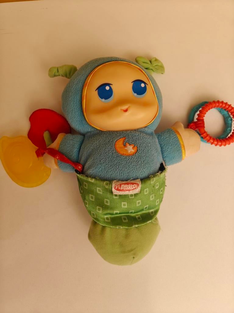 Muziekknuffel (hoofdje licht op als het speelt)., Ophalen
