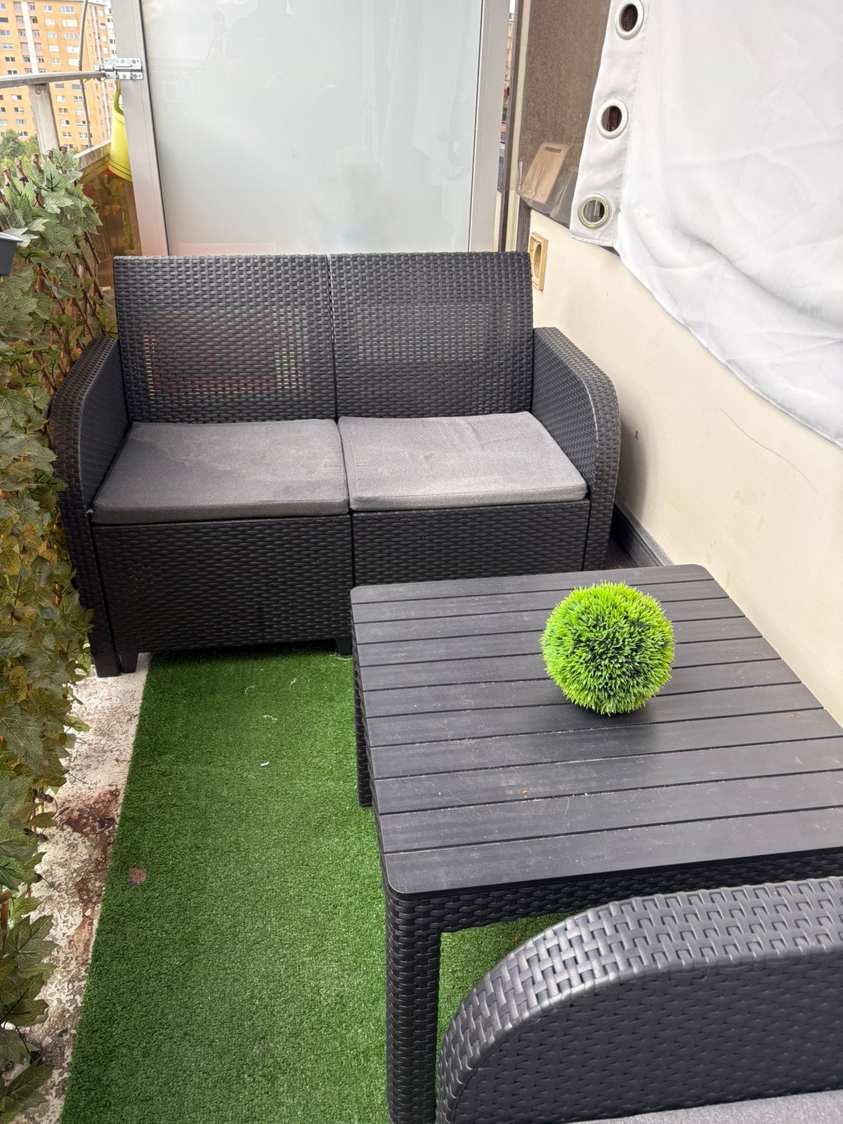 Loungeset compleet te koop 1x 2zits 2x 1zit 1x tafel, Ophalen, 4 zitplaatsen, Gebruikt, Loungeset