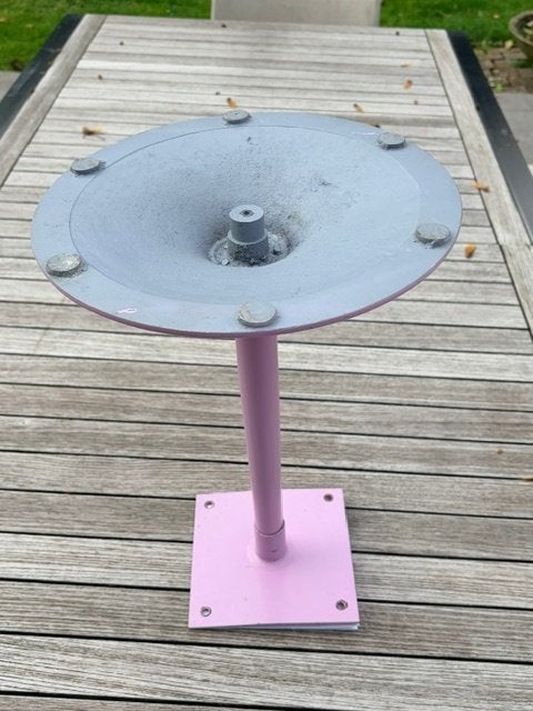 Pied tulipe 60 s,, Enlèvement ou Envoi, 38 cm, Table, Métal