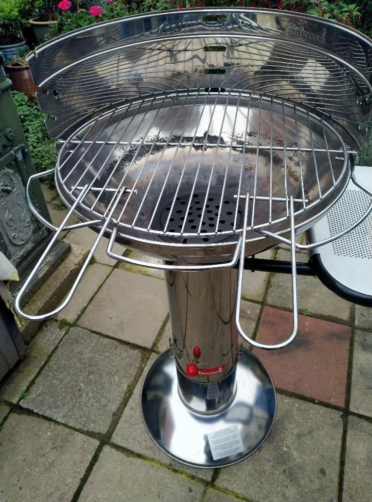 Barbecook BBQ INOX  met tablet in zeetr goede staat, Tuin en Terras, Ophalen, Zo goed als nieuw, Met accessoires