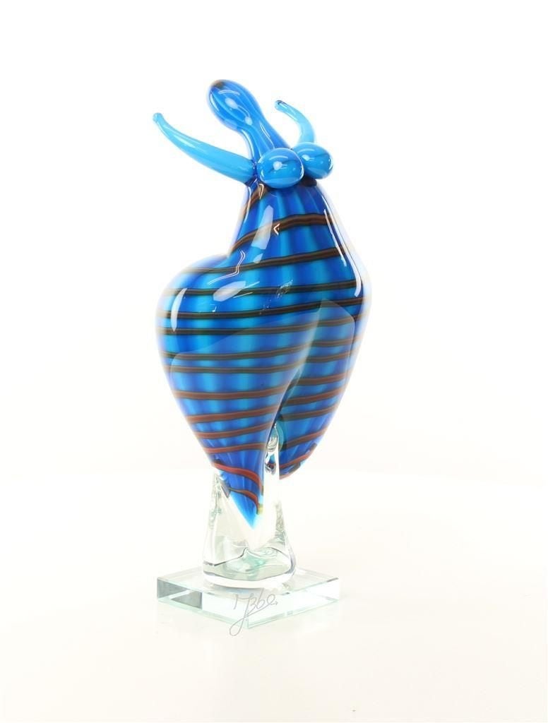 dikke dame van glas, Enlèvement ou Envoi, Verre, Bleu