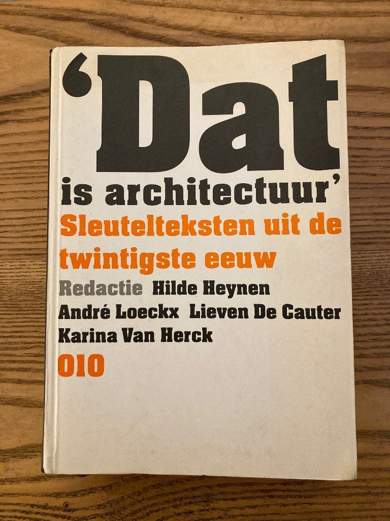 Dat is architectuur, Boeken, Ophalen, Zo goed als nieuw, Architectuur algemeen