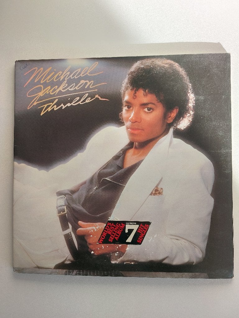 Michael Jackson - Thriller (1982 - Couverture), Rock, Enlèvement ou Envoi, Pochette photo, Utilisé