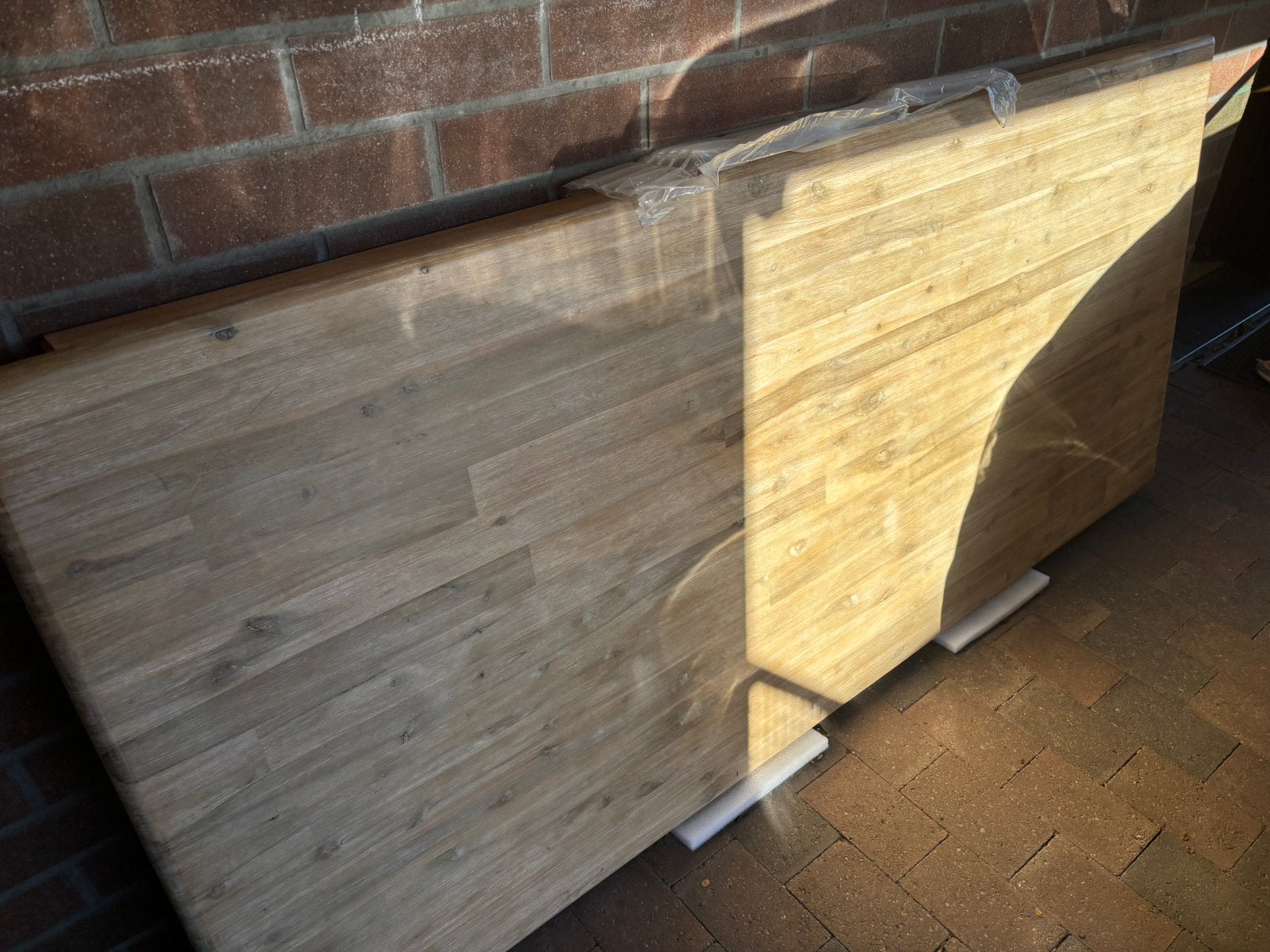 Houten tafel, Maison & Meubles, 100 à 150 cm, 200 cm ou plus, Cinq personnes ou plus, Comme neuf