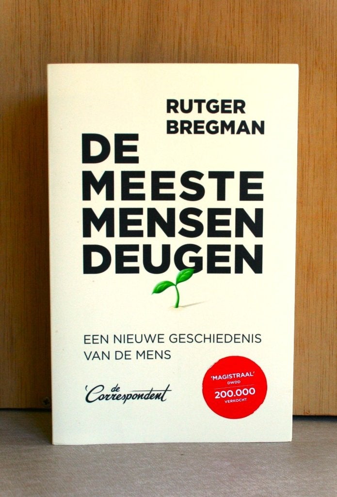De meeste mensen deugen., Boeken, Ophalen of Verzenden, Zo goed als nieuw, Rutger Bregman