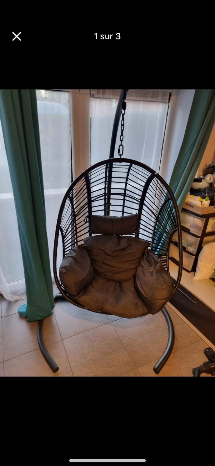 Oeuf suspendu interieur et exterieur, Jardin & Terrasse, Enlèvement, Comme neuf