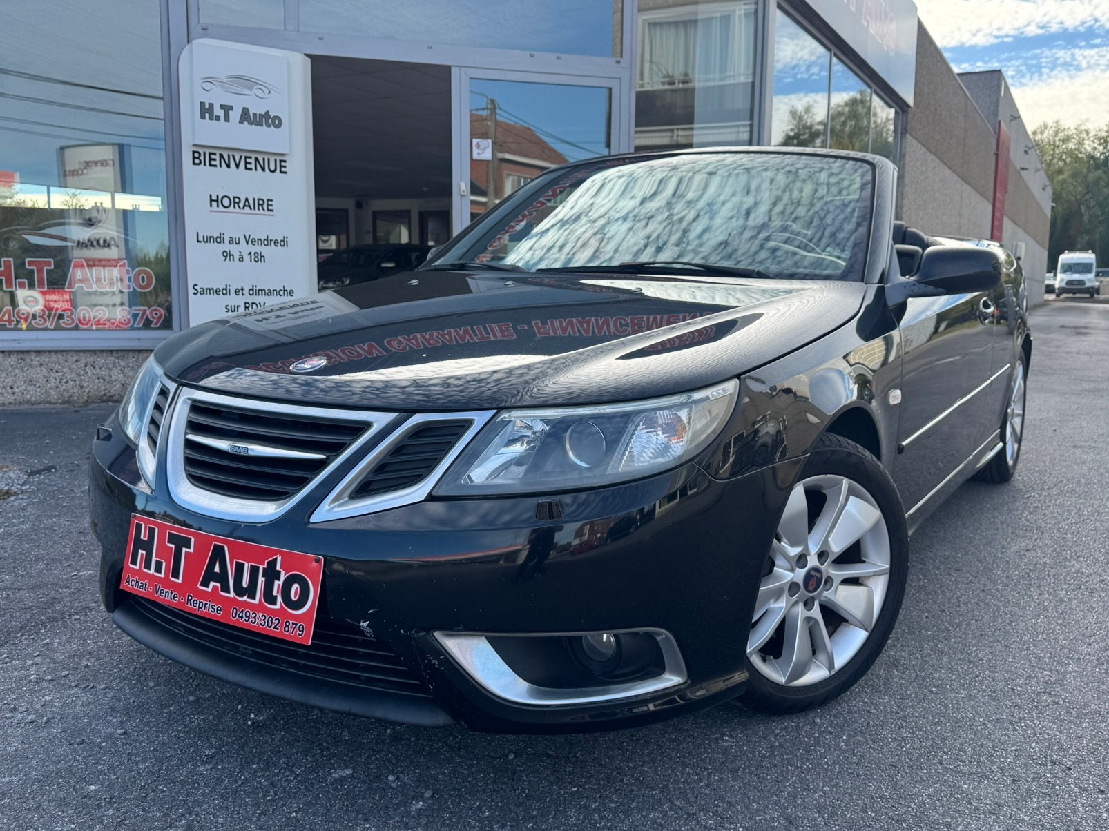 Saab 9-3 Cabriolet 1.9 TTiD Aero xenon, Autos, Cuir, Achat, Entreprise, Cabriolet