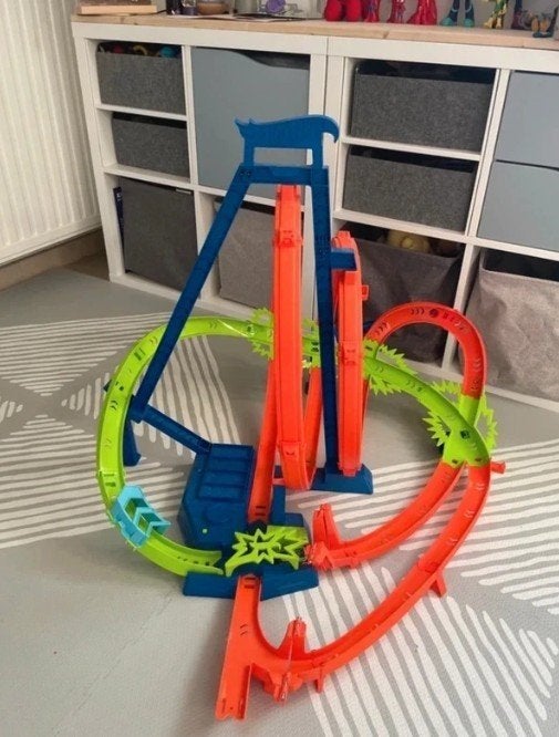 Hot Wheels racebaan, Kinderen en Baby's, Speelgoed | Racebanen, Racebaan, Ophalen of Verzenden, Zo goed als nieuw, Hot Wheels