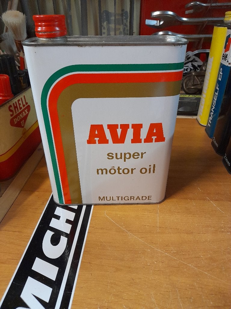 ancien bidon huile vide avia multigrade super, Enlèvement ou Envoi, Utilisé, Autres types
