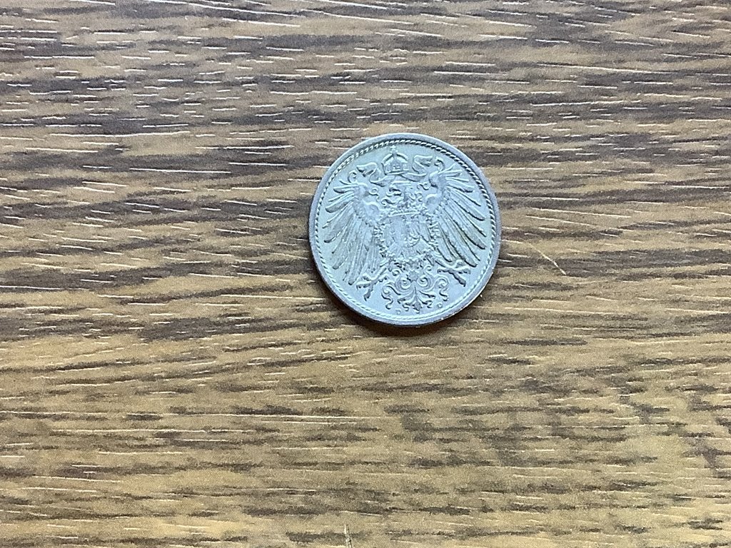 Duitse rijk 1909D 10 pfennig, Postzegels en Munten, Ophalen of Verzenden, Duitsland, Losse munt