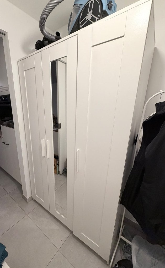 IKEA BRIMNES kledingkast, Ophalen, Overige materialen, Met deur(en), 100 tot 150 cm