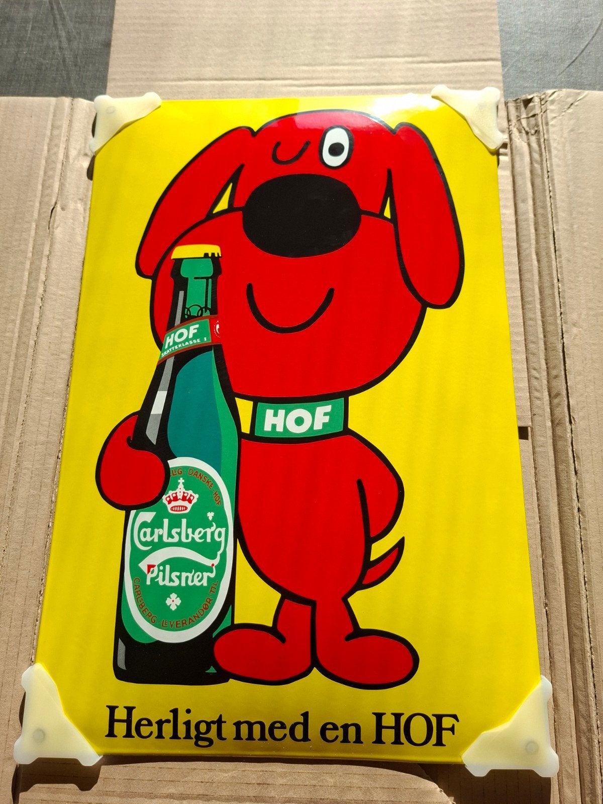 emaille bord carlsberg, Verzamelen, Ophalen of Verzenden, Nieuw, Reclamebord, Plaat of Schild
