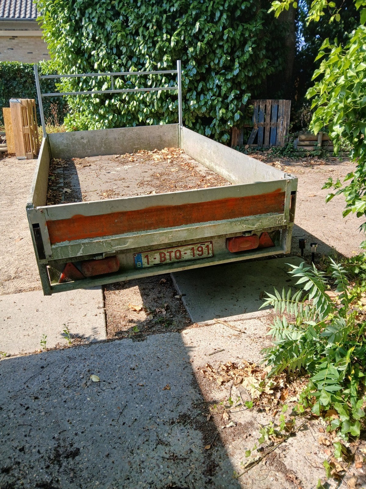 kipper aanhang wagen, Ophalen