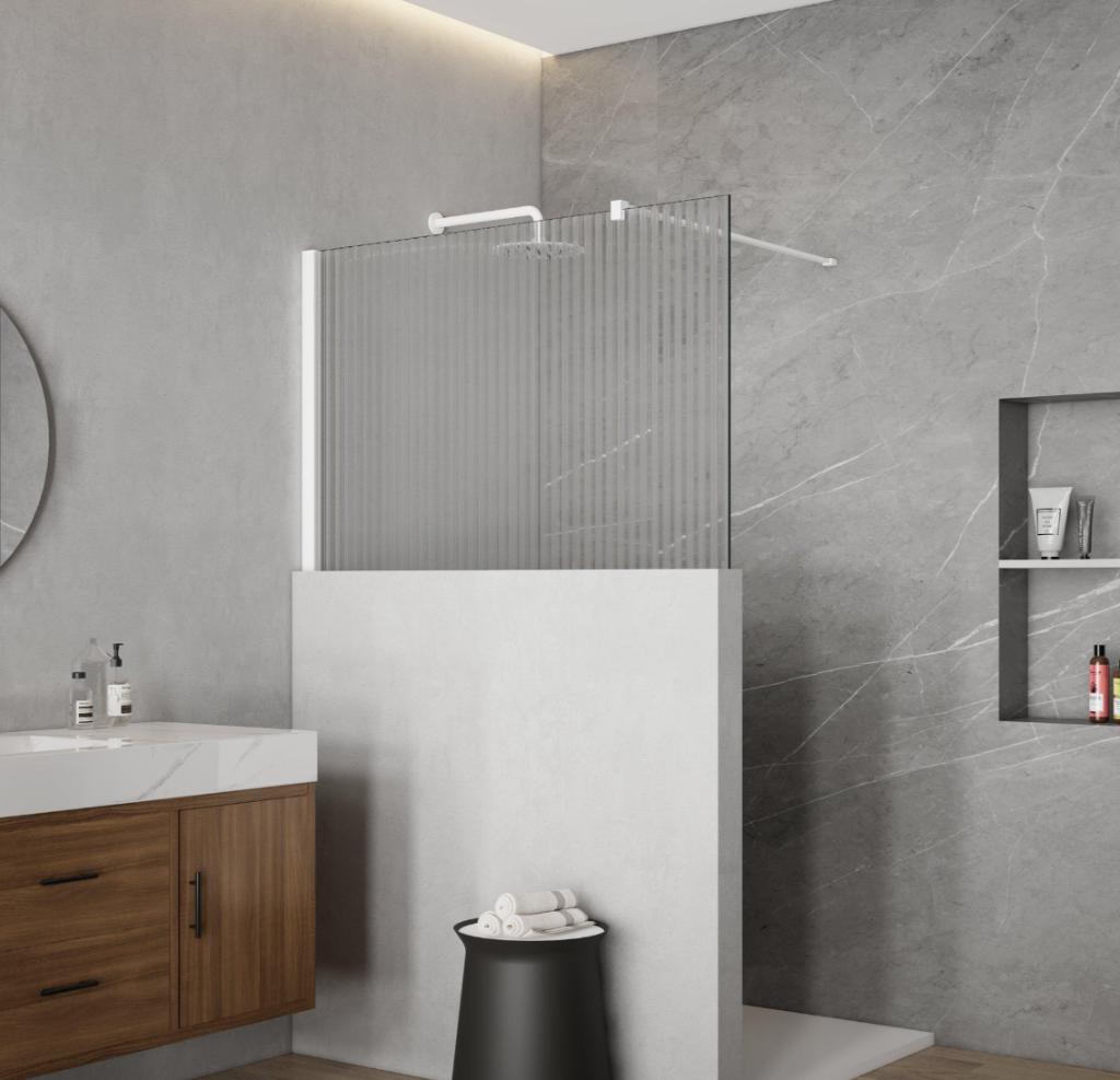 Douchewand (nieuw), Doe-het-zelf en Bouw, Sanitair, Nieuw, Overige typen, Glas, Ophalen