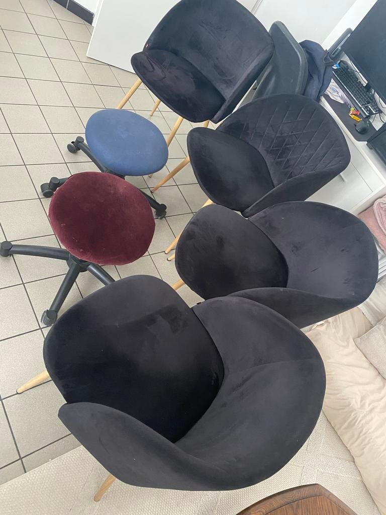 Lot de chaises, Enlèvement, Utilisé, Noir