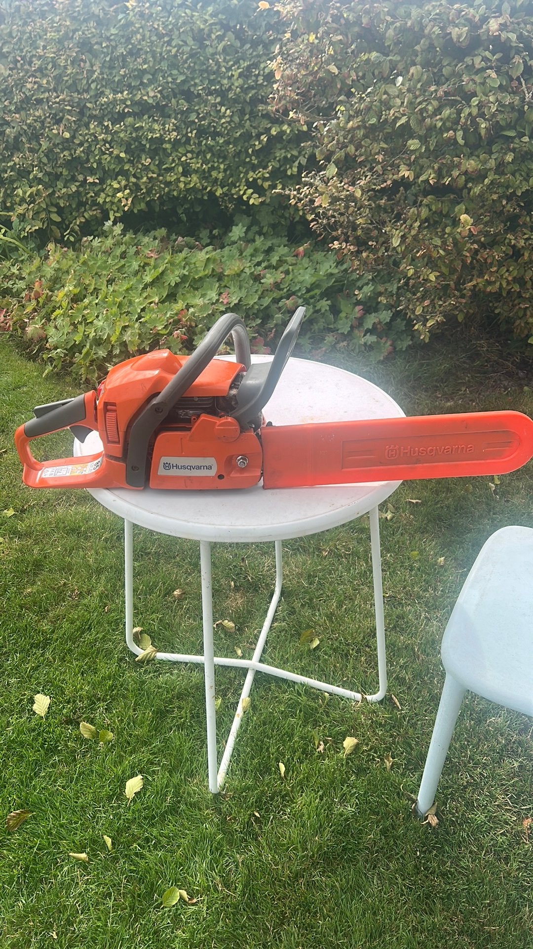 Kettingzaag, Ophalen, Zo goed als nieuw