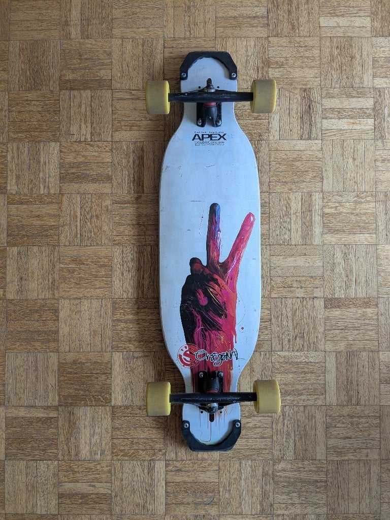 Longboard - Original DK Apex 34 (double concave), Ophalen of Verzenden, Zo goed als nieuw, Skateboard, Longboard